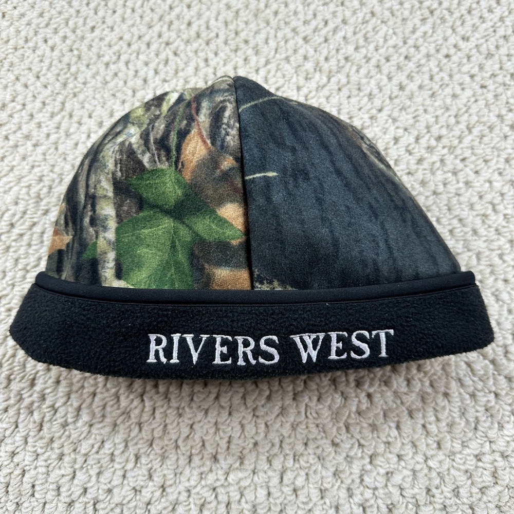 River West H2P Beanie Hat Mens One Size Woodland Camo Waterproof Fleece Hunting